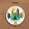8 Ct Camping Birthday Party Dessert Plates 7" Tent & Campfire Design